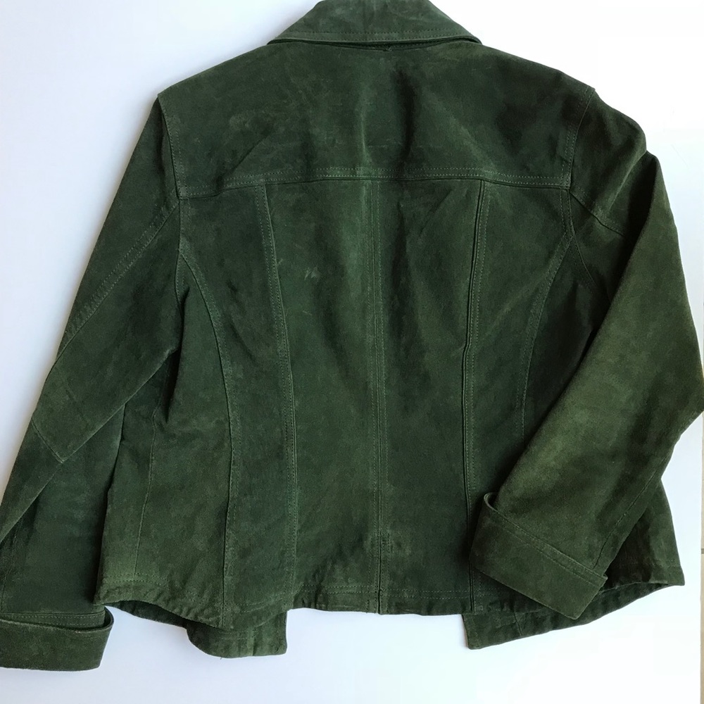 Vintage genuine green leather jacket